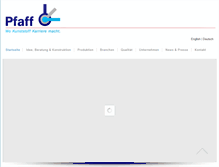 Tablet Screenshot of pfaffgmbh.com